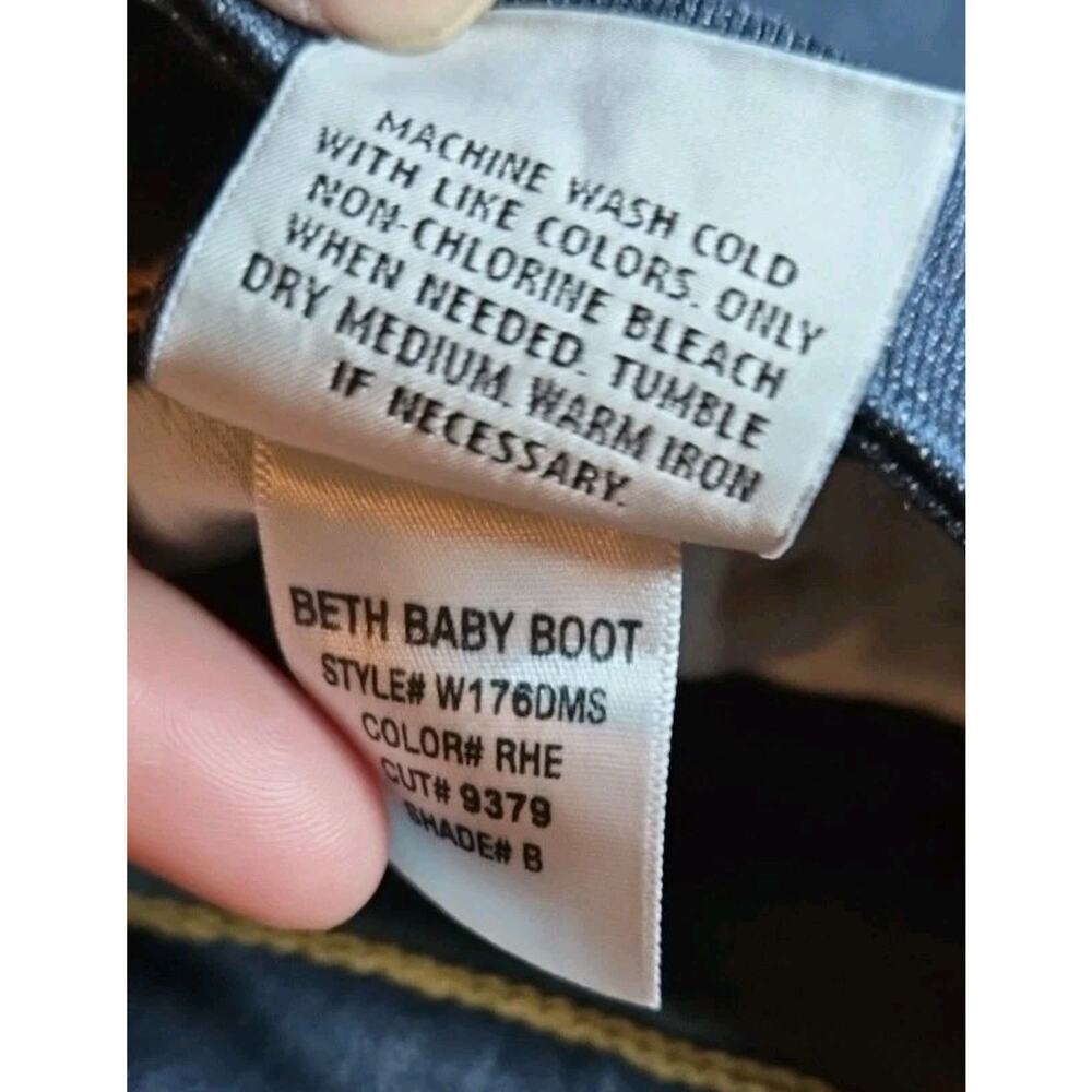Hudson Beth Baby Bootcut Jeans Women Sz 32 Dark Wash Made in USA - Picture 5 of 8